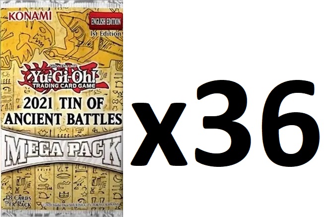 Yu-Gi-Oh 2021 Tin of Ancient Battles Mega Pack 36ct Lot